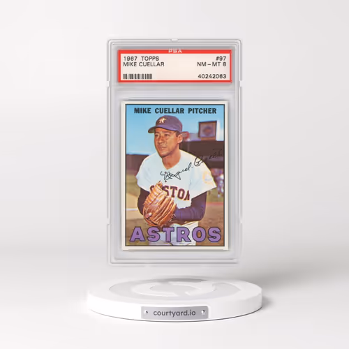 1967 Topps #97 Mike Cuellar (PSA 8 NM-MT)