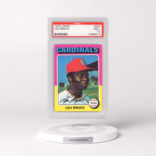 1975 Topps #540 Lou Brock (PSA 7.5 NM+)