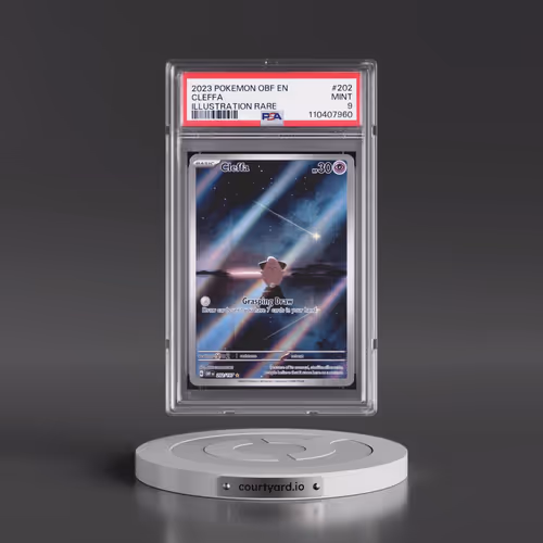 2023 Pokémon Obf EN-Obsidian Flames #202 Cleffa - Illustration Rare (PSA 9 MINT)