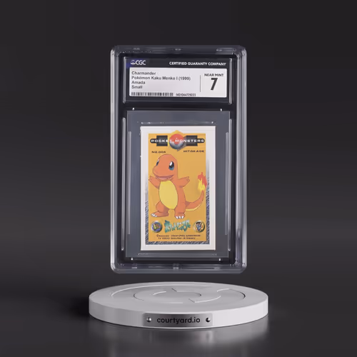 1999 Pokémon Kaku Menko I Charmander - Small (45MM x 74MM) (CGC 7 NM)