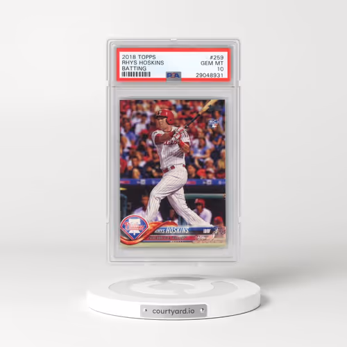 2018 Topps #259 Rhys Hoskins - Batting (PSA 10 GEM MINT)