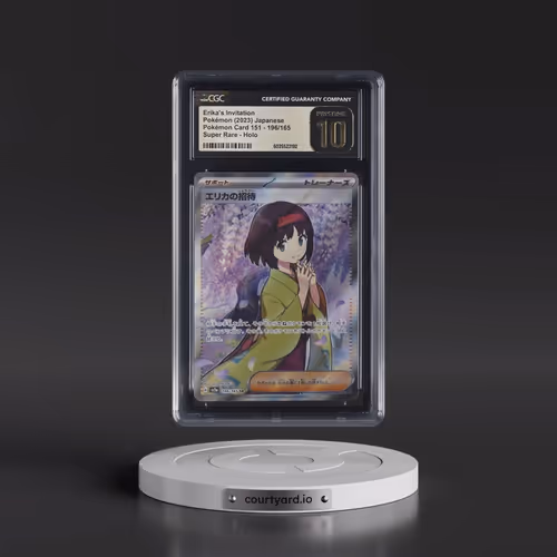 2023 Pokémon Card 151 #196/165 Erika's Invitation - Super Rare Holo (CGC 10 PRISTINE)