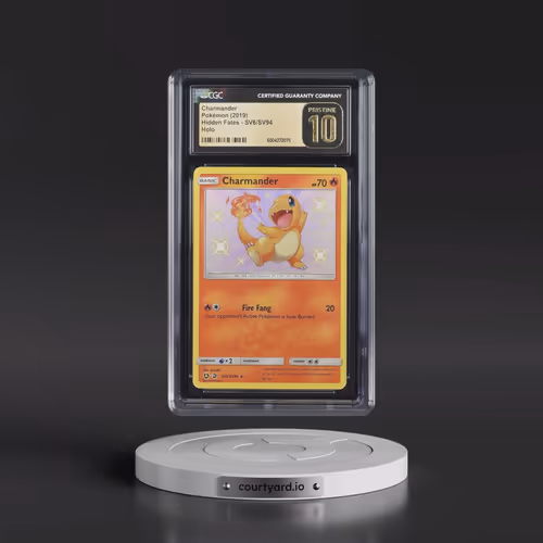 2019 Hidden Fates #SV6/SV94 Charmander - Shiny Vault Holo (CGC 10 PRISTINE)