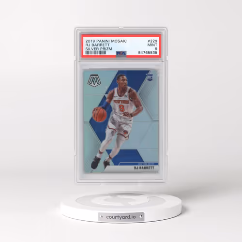 2019 Panini Mosaic #229 RJ Barrett - Silver Prizm (PSA 9 MINT)