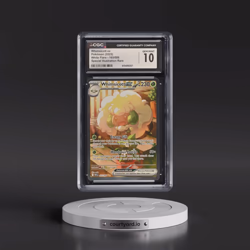 2025 Pokémon Wht EN-White Flare #165 Whimsicott EX - Holo Special Illustration Rare (CGC 10 GEM MINT
