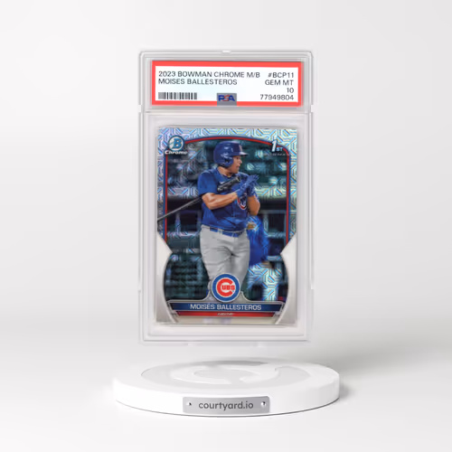 2023 Bowman Mega Box Chrome #11 Moises Ballesteros (PSA 10 GEM MINT)