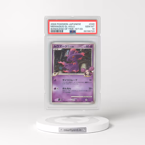 2008 Pokémon Bonds to the End of Time #046 Mismagius GL - 1st Edition Holo (PSA 10 GEM MINT)