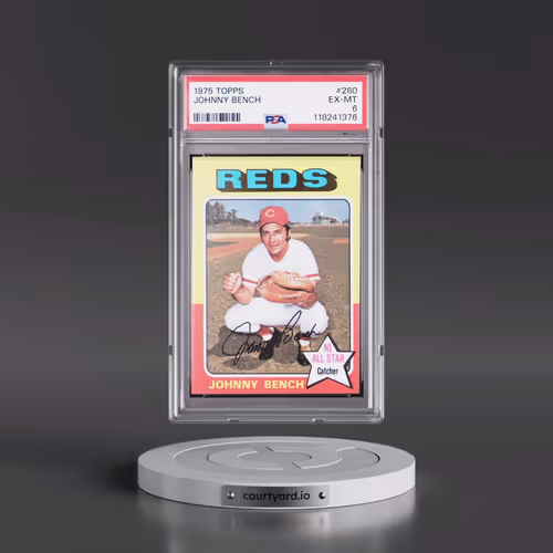 1975 Topps #260 Johnny Bench (PSA 6 EX-MT)
