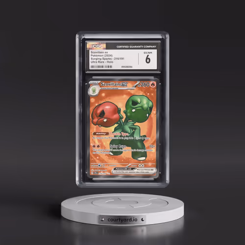 2024 Pokémon Ssp EN-Surging Sparks #216 Scovillain EX - Holo Ultra Rare (CGC 6 EX-NM)