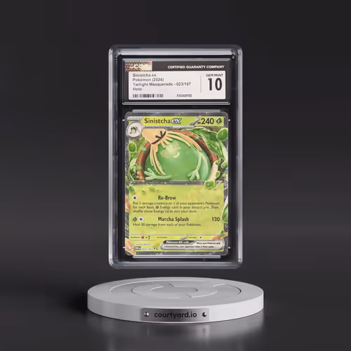 2024 Pokémon Twm EN-Twilight Masquerade #023 Sinistcha EX - Holo (CGC 10 GEM MINT)