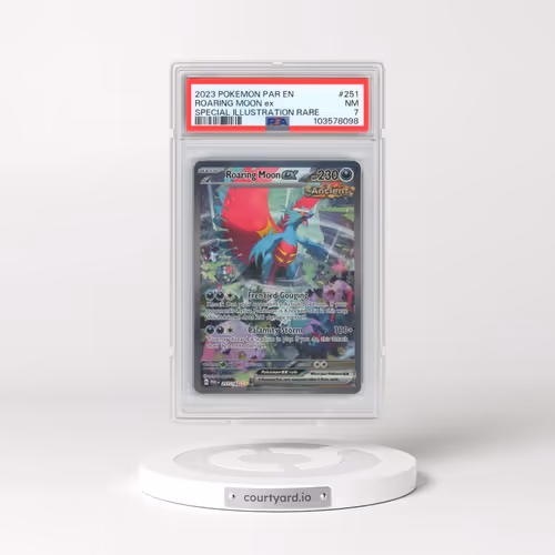 2023 Pokémon Par EN-Paradox Rift #251 Roaring Moon EX - Holo Special Illustration Rare (PSA 7 NM)