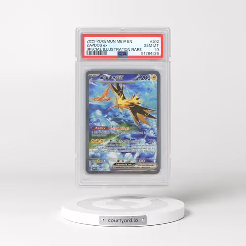 2023 Pokémon Mew EN-151 #202 Zapdos EX - Holo Special Illustration Rare (PSA 10 GEM MINT)