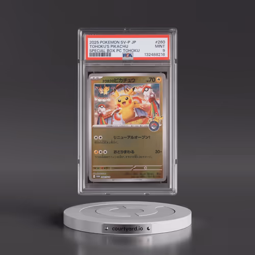 2025 Pokémon SV-P Promo #260 Tohoku's Pikachu - Special Box Pokemon Center Tohoku (PSA 9 MINT)