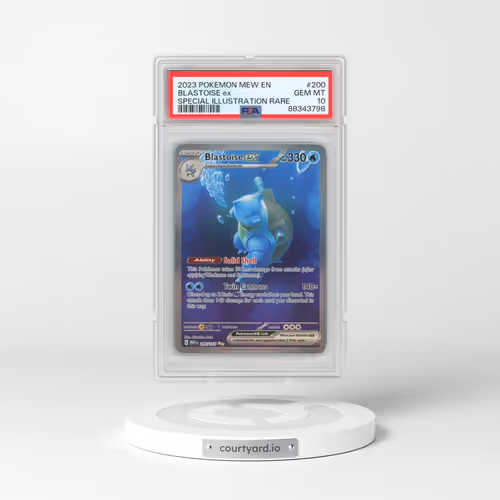2023 Pokémon Mew EN-151 #200 Blastoise EX - Holo Special Illustration Rare (PSA 10 GEM MINT)