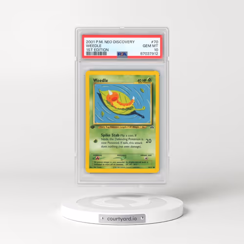 2001 Pokémon Neo Discovery #70 Weedle - 1st Edition (PSA 10 GEM MINT)