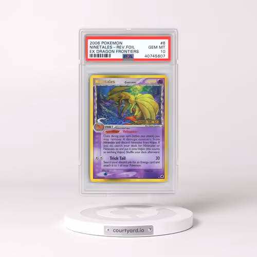 2006 Pokémon EX Dragon Frontiers #8 Ninetales - Reverse Foil (PSA 10 GEM MINT)