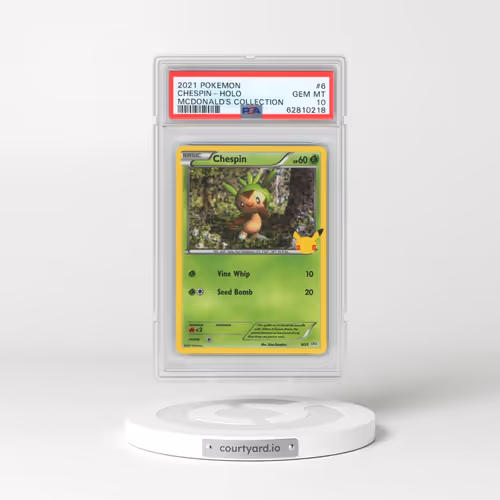 2021 Pokémon Mcdonald's Collection #6 Chespin - Holo (PSA 10 GEM MINT)