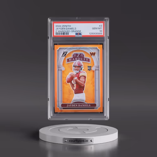 2024 Panini Zenith Z Marquee #2 Jayden Daniels - Orange (PSA 10 GEM MINT)