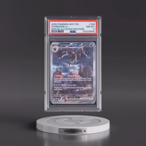 2025 Pokémon Wht EN-White Flare #169 Hydreigon EX - Holo Special Illustration Rare (PSA 8 NM-MT)