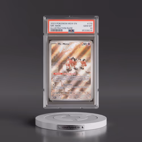 2023 Pokémon Mew EN-151 #179 Mr. Mime - Illustration Rare (PSA 10 GEM MINT)
