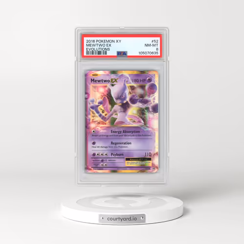 2016 Pokémon XY Evolutions #52 Mewtwo EX - Holo (PSA 8 NM-MT)