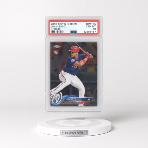 2018 Topps Chrome Update #HMT55 Juan Soto (PSA 10 GEM MINT)