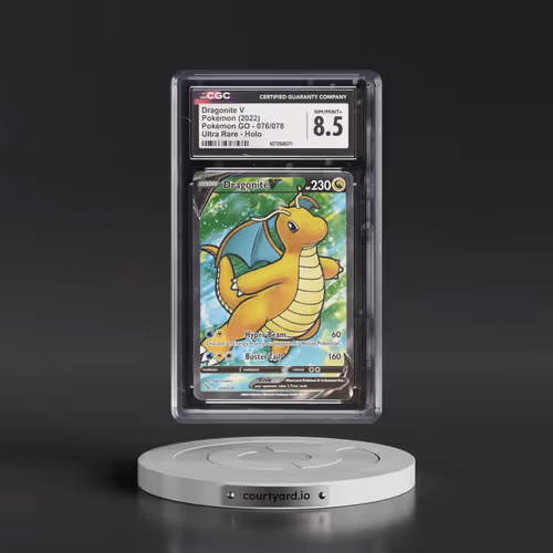 2022 Pokémon GO #076/078 Dragonite V - Ultra Rare Holo (CGC 8.5 NM-MT+)