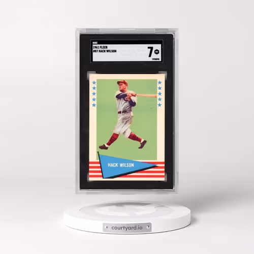 1961 Fleer #87 Hack Wilson (SGC 7 NM)