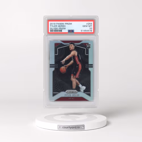 2019 Panini Prizm #259 Tyler Herro - Silver Prizm (PSA 10 GEM MINT)