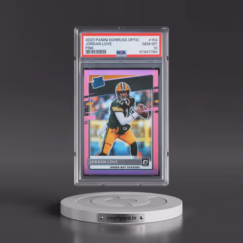 2020 Panini Donruss Optic #154 Jordan Love - Pink (PSA 10 GEM MINT)