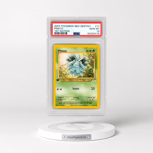 2002 Pokémon Neo Destiny #77 Pineco - 1st Edition (PSA 10 GEM MINT)