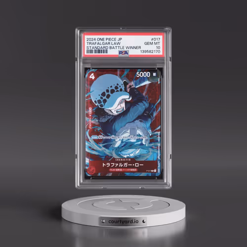 2024 One Piece Japanese Promos #017 Trafalgar Law - Standard Battle Winner (PSA 10 GEM MINT)