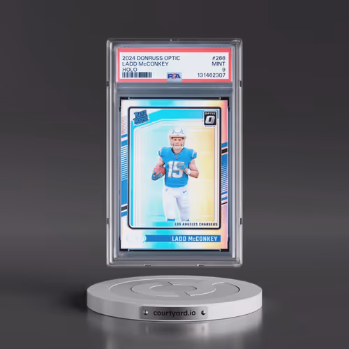 2024 Panini Donruss Optic #266 Ladd McConkey - Holo (PSA 9 MINT)