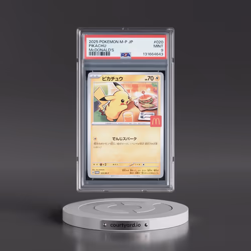 2025 Pokémon M-P Promo #020 Pikachu - McDonald's (PSA 9 MINT)