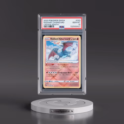 2023 Pokémon Sword and Shield Crown Zenith #020 Radiant Charizard - Holo (PSA 10 GEM MINT)