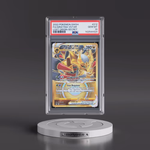 2022 Pokémon Sword & Shield Lost Origin #212 Giratina Vstar - Full Art Secret (PSA 10 GEM MINT)