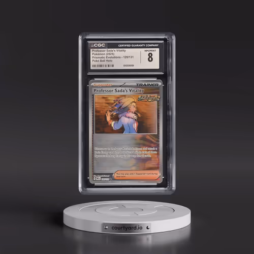 2024 Prismatic Evolutions - PRE EN #120/131 Professor Sada's Vitality - Poké Ball Holo (CGC 8 NM-MT)