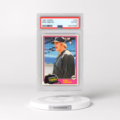 1981 Topps #315 Kirk Gibson (PSA 6 EX-MT)