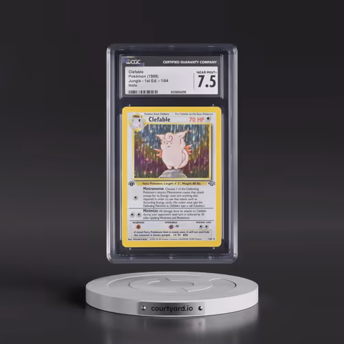 1999 Jungle #1/64 Clefable - 1st Edition Holo (CGC 7.5 NM+)