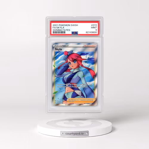 2021 Pokémon Sword & Shield Shining Fates #072 Skyla - Full Art (PSA 9 MINT)