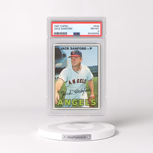 1967 Topps #549 Jack Sanford (PSA 8 NM-MT)