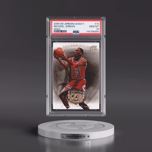 2009 Upper Deck Jordan Legacy Gold #13 Michael Jordan (PSA 10 GEM MINT)