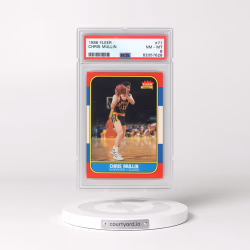 1986 Fleer #77 Chris Mullin (PSA 8 NM-MT)