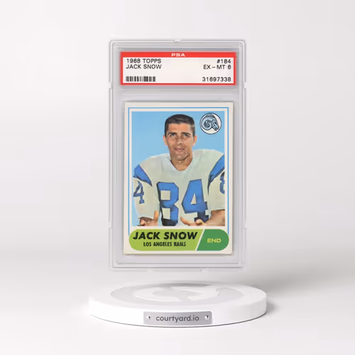 1968 Topps #184 Jack Snow (PSA 6 EX-MT)