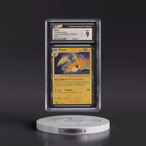 2023 Scarlet & Violet 151 - MEW EN #026/165 Raichu - Holo (CGC 9 MINT)
