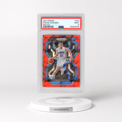 2021 Panini Prizm #310 Franz Wagner - Red Ice (PSA 9 MINT)