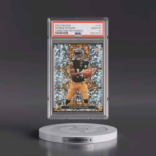 2022 Panini Mosaic #318 George Pickens - Variation-No Huddle (PSA 10 GEM MINT)