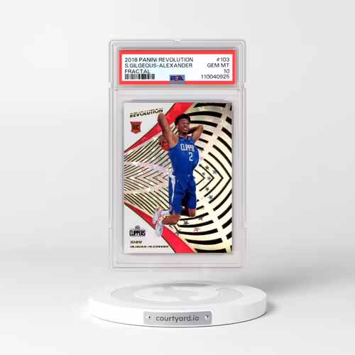 2018 Panini Revolution #103 Shai Gilgeous-Alexander - Fractal (PSA 10 GEM MINT)
