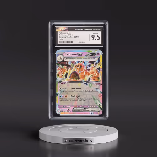 2024 Pokémon Ssp EN-Surging Sparks #091 Palossand EX - Holo (CGC 9.5 MINT+)