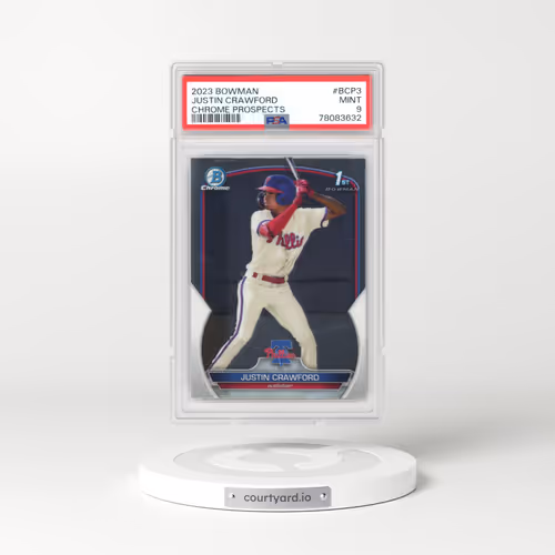 2023 Bowman Chrome Prospects #BCP3 Justin Crawford (PSA 9 MINT)